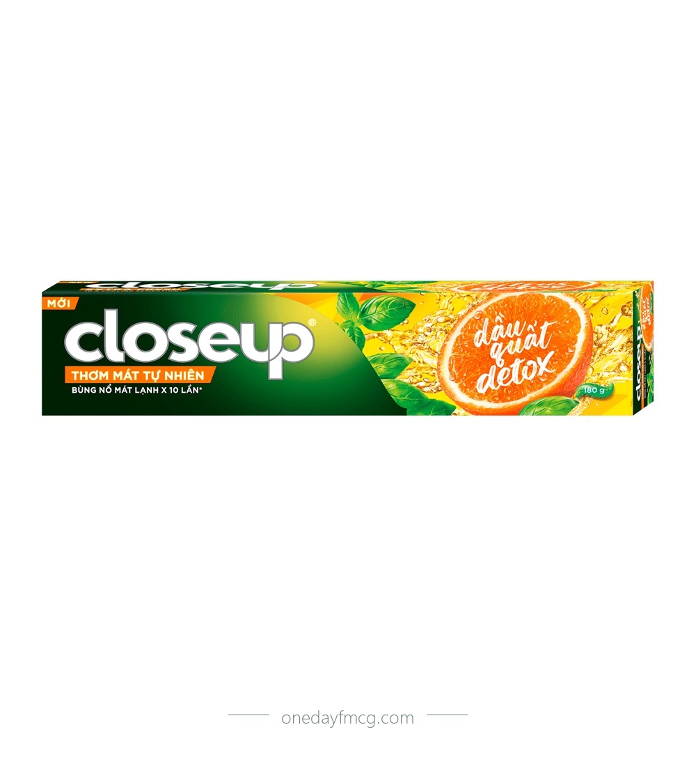 Closeup Toothpaste Fresh Mandarin Oil Detox 180g x 36 tubes